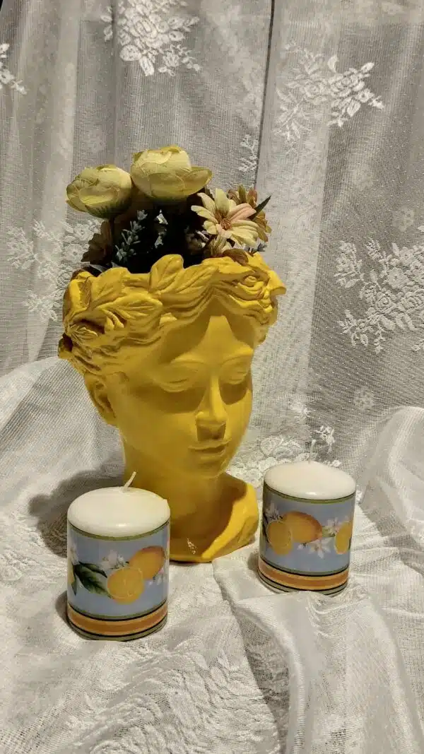 mavi limonlu mum küçük - Görsel 2